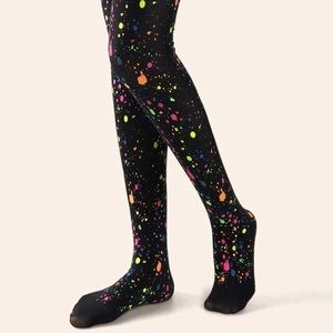 Cute splatter art tights